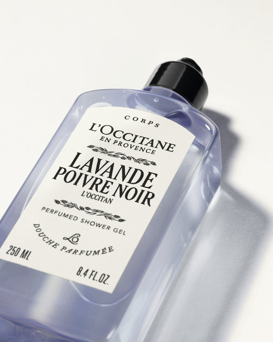 GEL DOUCHE PARFUMÉ LAVANDE POIVRE NOIR ( L'OCCITAN)